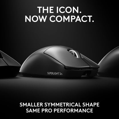 Logitech G PRO X SUPERLIGHT 2 Wireless Gaming Mouse, 60g Pro-Grade with 5 Programmable Buttons, 44k DPI Sensor, 8kHz Report Rate, USB-C Charging for PC/Mac - Black