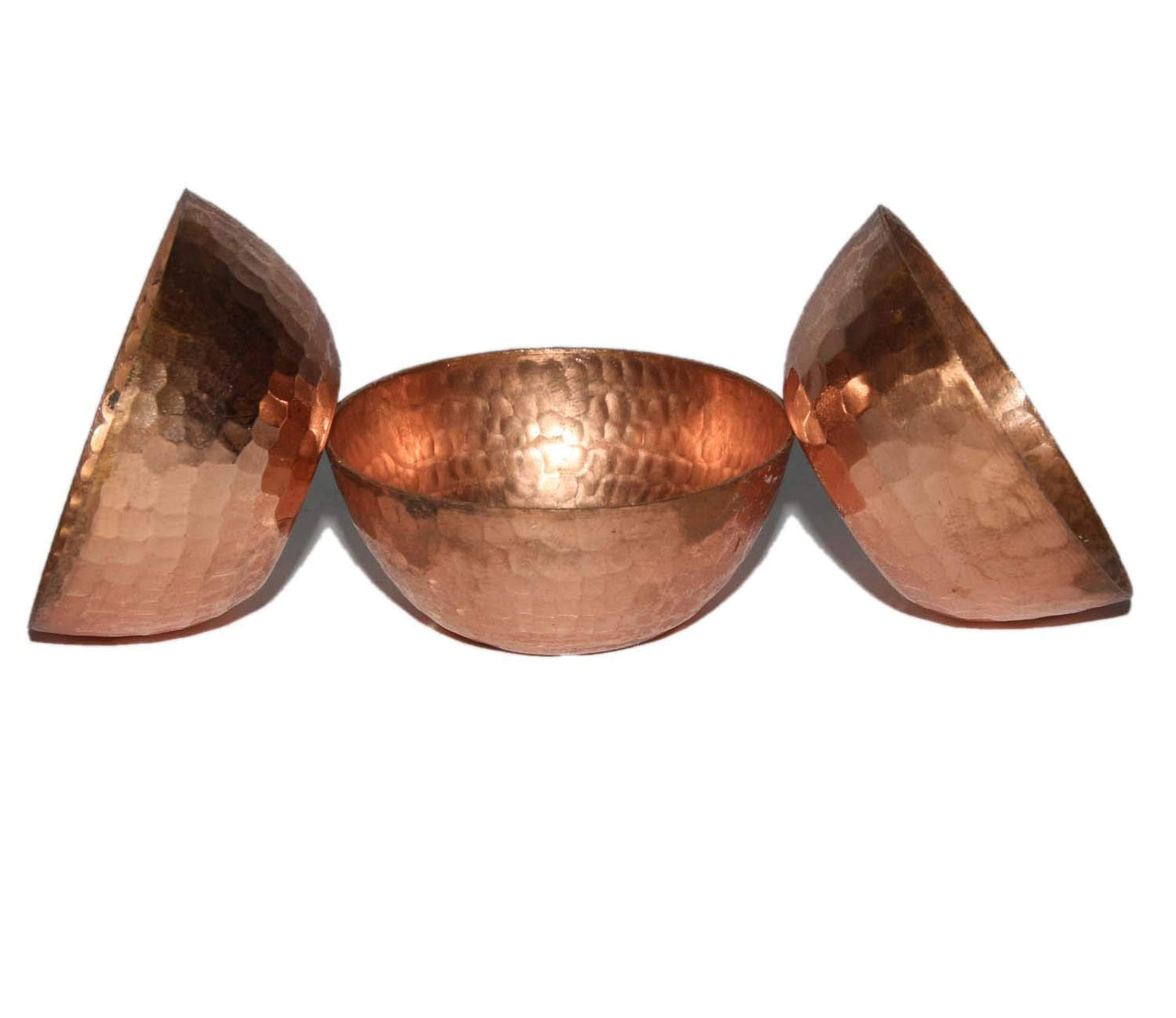 Handmade Hammered Copper Tea Light Holder Set of 3 Votive Holders -2.5X1 DH inches Party Decoration