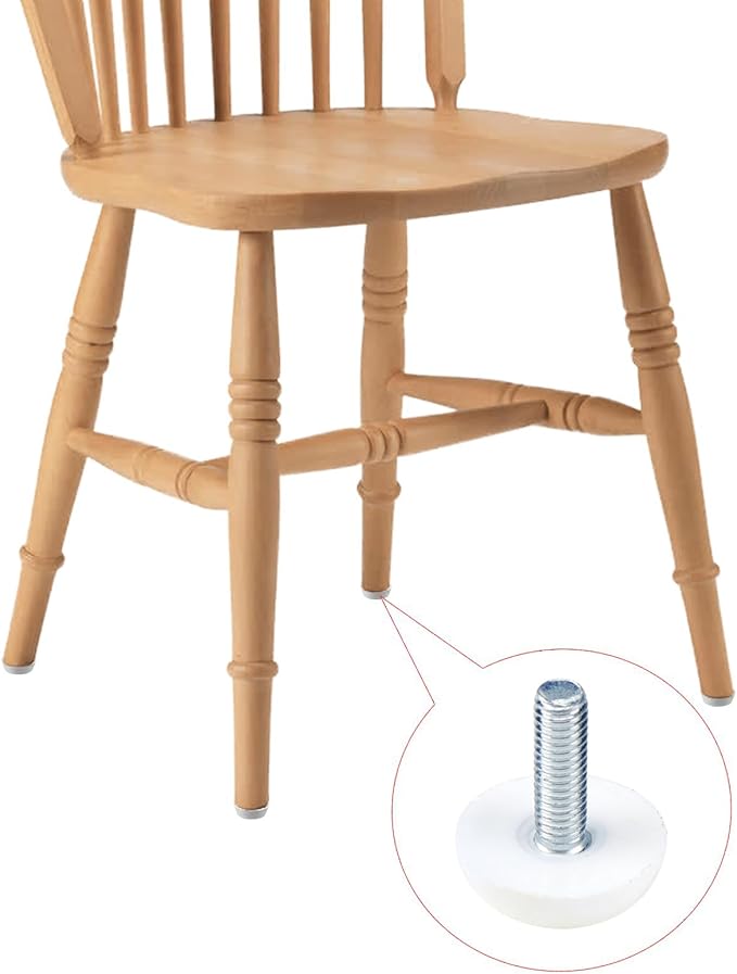 Antrader 16 Pack M6×18mm Furniture Lvelers, Table Leg Levelers, Levelling Foot