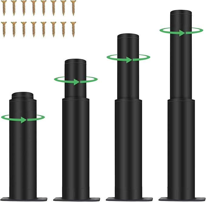 4 PCS Adjustable Furniture Legs, Heavy Duty Sofa Cabinet Legs, Legs