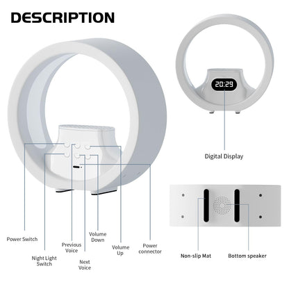 GDbow White Noise Machine with Remote Control 8 Colors Night Lights White Noise Sound Machine with 20 High Fidelity Soothing Sounds Timer Feature Sound Machine for Adults 6.290 Inch