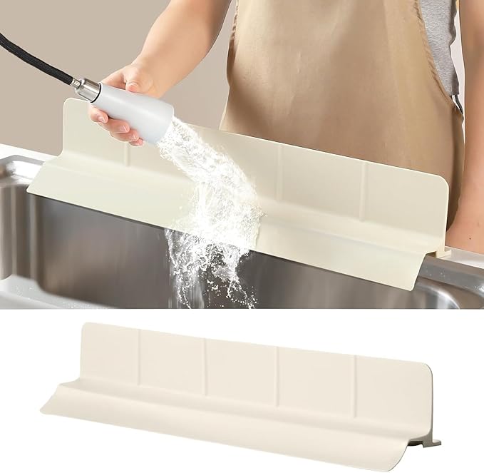 23" Ultra Silicone Sink Splash Guard Released in 2025/Dec, Self-Draining Water