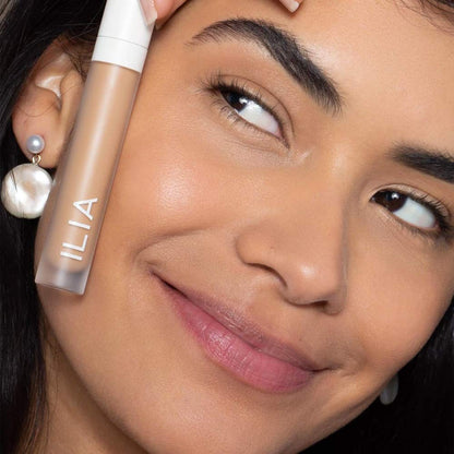 ILIA - True Skin Serum Concealer | Non-Comedogenic, Cruelty-Free, Vegan, Safe For Sensitive Skin, Reduces Appearance of Dark Circles + Blemishes (Arrowroot SC.5, 0.16 oz | 5 ml)