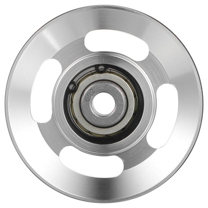 Toddmomy 90mm Aluminum Pulley Wheel for Cable Machine, Heavy Duty Gym Cable Pulley Replacement with Bearing for Home Gym System, LAT Pulldown Attachment