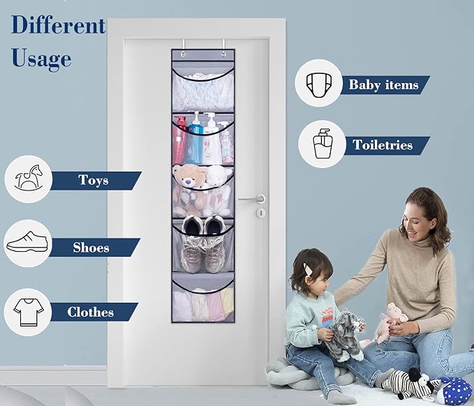 KEETDY Hanging Shelves Over the Door Organizer Storage