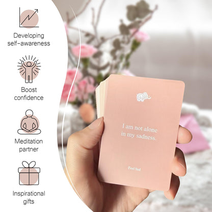 WDphouly Affirmation Cards for Women, 120 Positive Affirmation Cards (6 Themes), Daily Affirmations for Inspiration, Mindfulness & Self Care, Uplifting Gift for Women