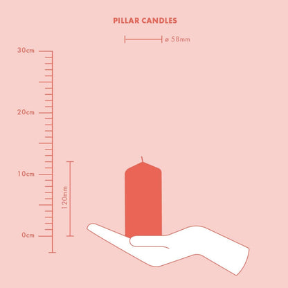 Bolsius Pillar Candles - White - 4-Pack - 4.7″ × 2.4″ - Decorative Household Candles - Long Burning Time of 33 Hours - Unscented - Includes Natural Vegan Wax - Without Palm Oil