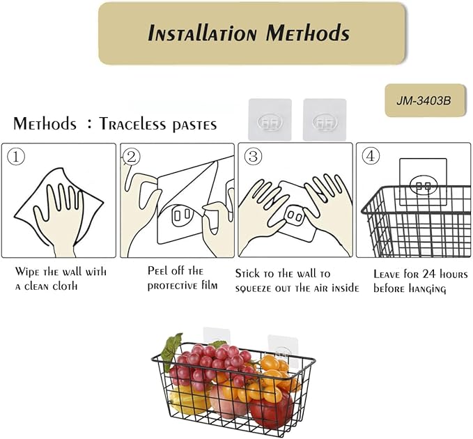 5 Pack Hanging Storage Basket, Bathroom Basket, Household Goods,