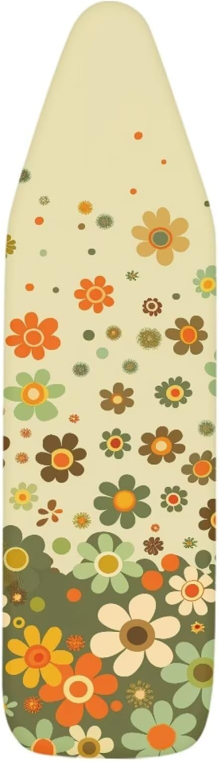 Hippie Flower Ironing Board Cover and Pad, Stretch Thick Scorch Resistant