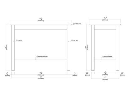 Boraam Sonoma Pub Table, Chestnut