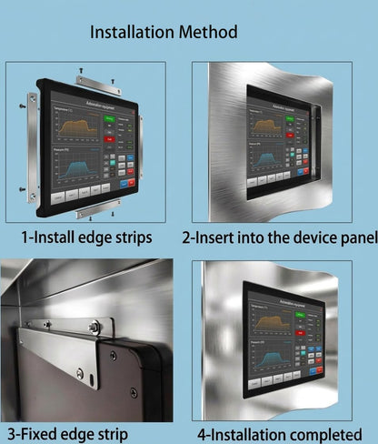 RIUIIN 10.1 Inch Industrial Open Frame Touch Monitor, 10-Point Multi-Touch Industrial Display,1280x800 Resolution Waterproof,VESA+Panel Mount, for Kiosk, Automation, POS,Vending.