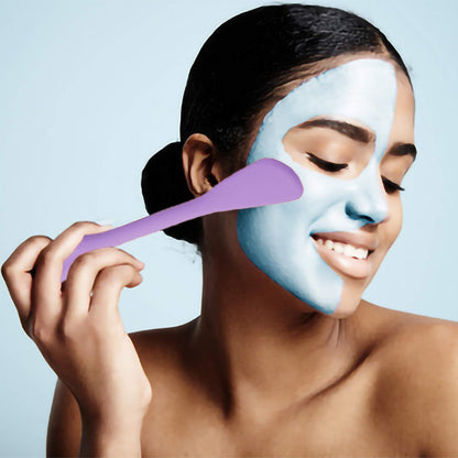 Facial Cleansing Brush, 2 in 1 Silicone Face Mask Brush & Face Scrubber, For Exfoliating, Massaging, Remove Blackheads, Makeup Skincare Removal, Applicator for Mud, Clay, Body Lotion, DIY Mask
