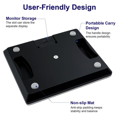 TIPRE Digital Shipping Postal Scale 0.5 oz High Accuracy！440lb Commercial Weight Scale for Package, Small Business, Mail, Warehouse, Home, Battery & Charging Cable Included