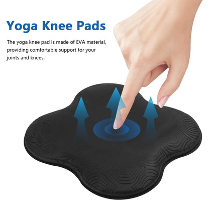 Happyyami 2 Pack Yoga Knee Pads 7.87X7.87X0.59In Non-Slip Foam Cushion for Kneeling Elbow Wrist Support Multi-Purpose Mat for Pilates Exercise Home Gym