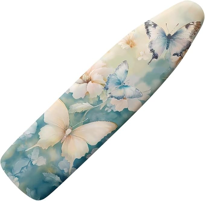 Sprowallow Butterfly Flower Ironing Board Cover and Pad
