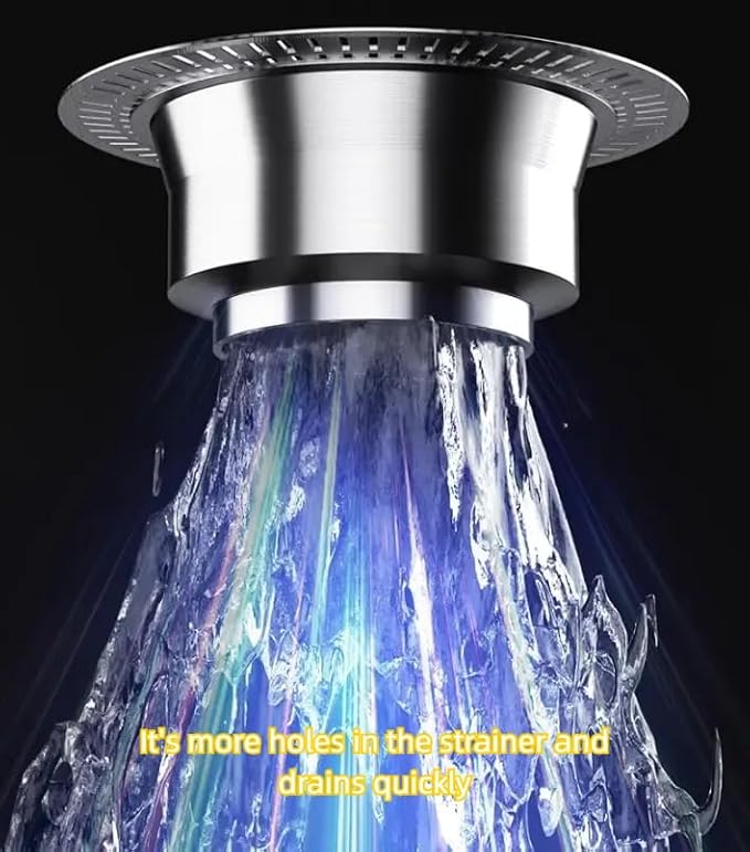 3 in 1 Kitchen Sink Drain Strainer, Universal Stainless Steel Kitchen Sink