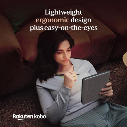 Kobo Libra Colour | eReader | 7” Glare-Free Colour E Ink Kaleido™ 3 Display | Dark Mode Option | Audiobooks | Waterproof | (Black)