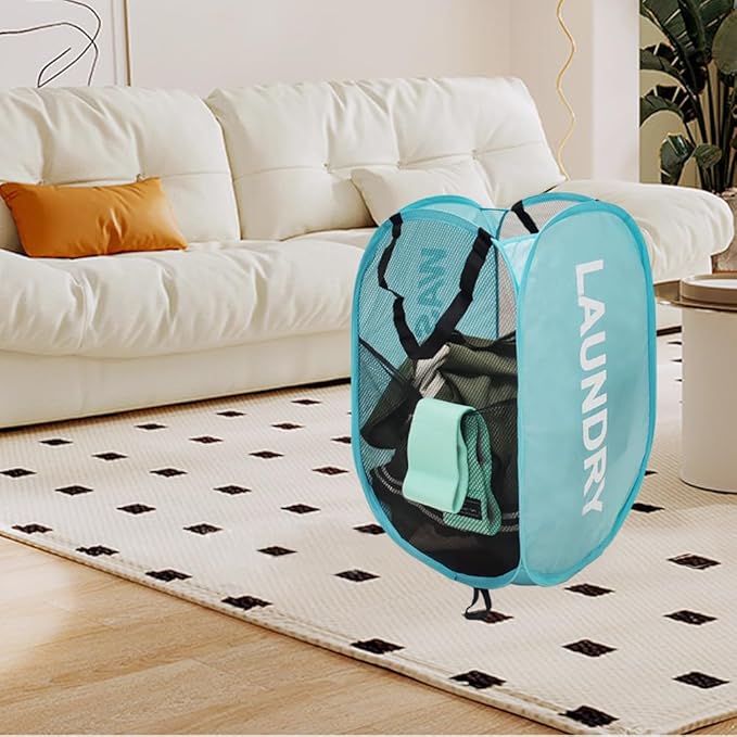 Mesh Laundry Hamper 2Pack Pop Up Hamper