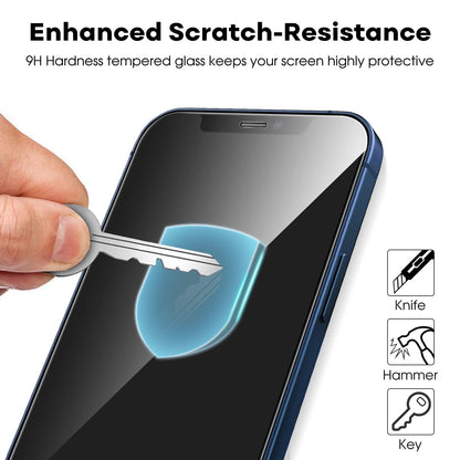 JETech Full Coverage Screen Protector for iPhone 16e 2025, iPhone 13/13 Pro 6.1-Inch, Tempered Glass Film with Easy Installation Tool, Case-Friendly, HD Clear, 3-Pack