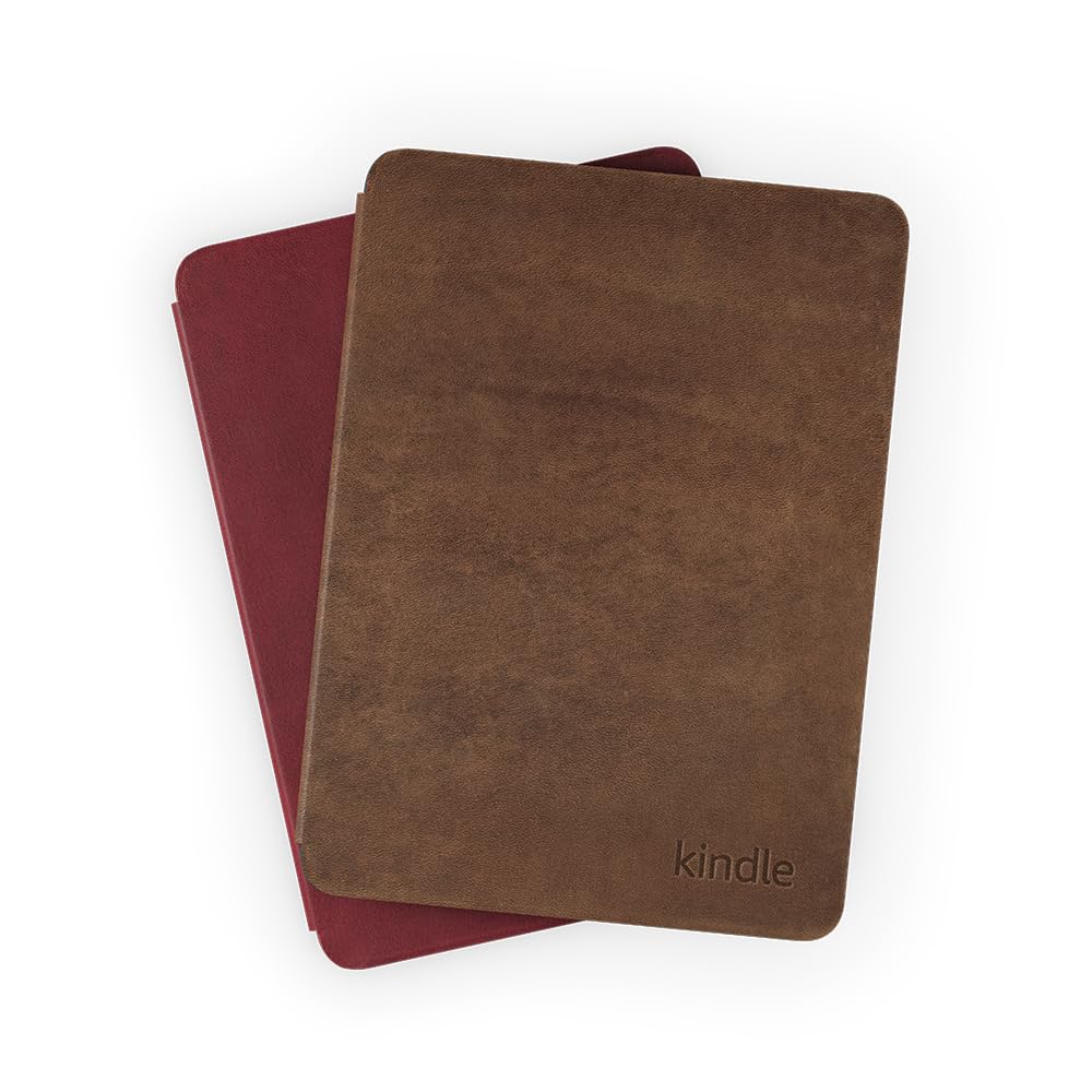 Amazon Kindle Paperwhite and Amazon Kindle Colorsoft Case, Lightweight and Water-Safe, Foldable Protective Cover – Premium Leather