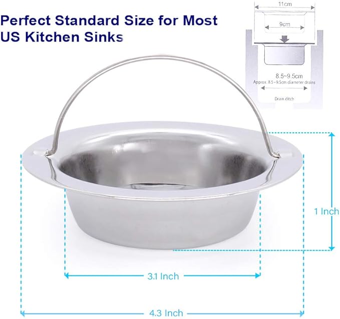 2 Pack Upgrade Kitchen Sink Strainer