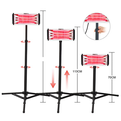 DATOUBOSS Infrared Paint Curing lamp 2000W Shortwave Infrared Paint Dryer Car Body Repair Paint Curing Systems 110V with Bracket