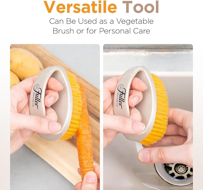 Fuller Brush Easy Hold Scrubby Brush – Ergonomic Non-Slip Grip Handle – Durable