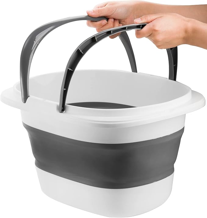 Coloch 2 Pack 16L/4.2 Gallon Collapsible Plastic Bucket, Foldable Mop Bucket