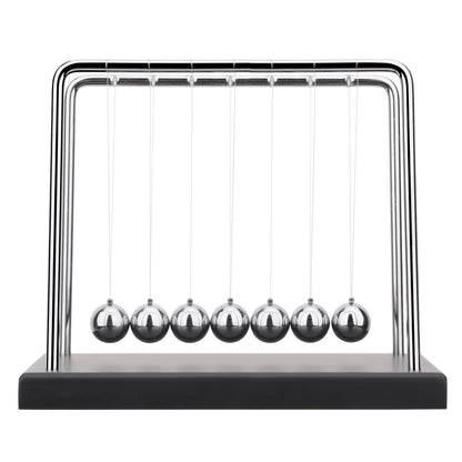 QLKUNLA Newtons Cradle Balance Balls Science Physics Gadget Desktop Decoration Kinetic Motion Toy for Home and Office(7 Beads) (7 Beads)