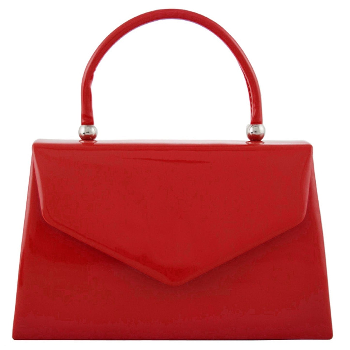 fi9® BNWT Retro Tote Patent Leather Bridal Wedding Evening Handbag Party Purse Clutch Shoulder Hand Bag (Red)
