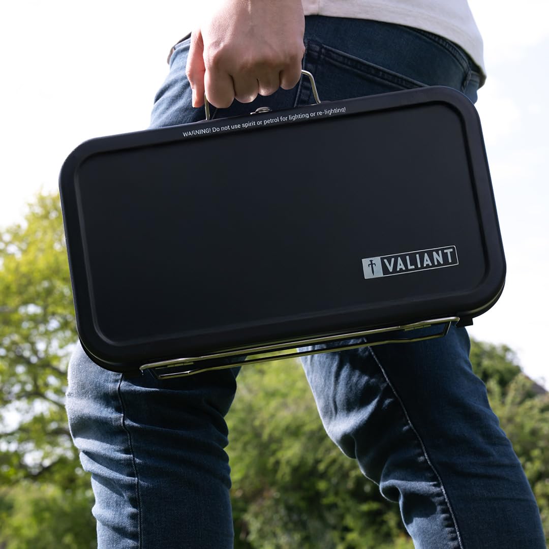 Valiant Portable Folding Picnic and Camping BBQ - Black