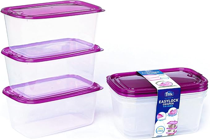 KIGI Large Plastic Food Containers