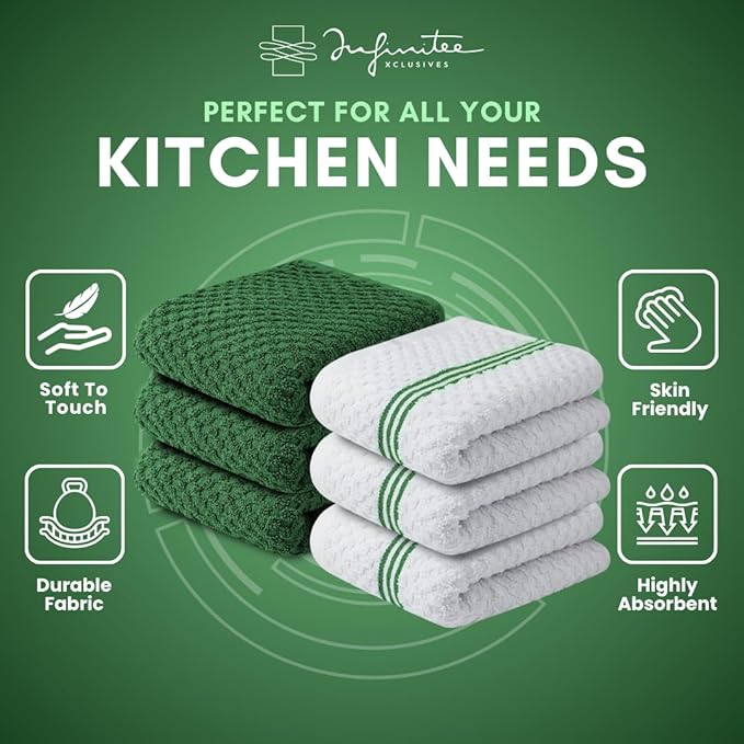 Infinitee Xclusives 100% Cotton Kitchen Towels