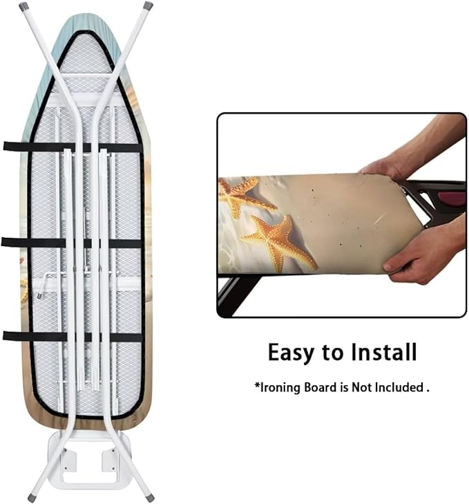 Starfish Ironing Board Cover for Home Decor Iron Board Cover Stain Resistant