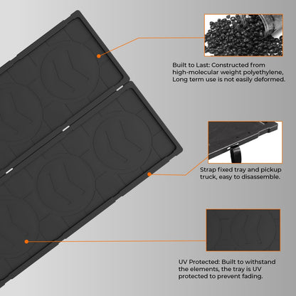 LECARDIO Heavy Duty Slide-Out Truck Bed Cargo Tray,Pull-Out Storage Organizer for Pickup Trucks,Fits 5'5" Beds & Longer
