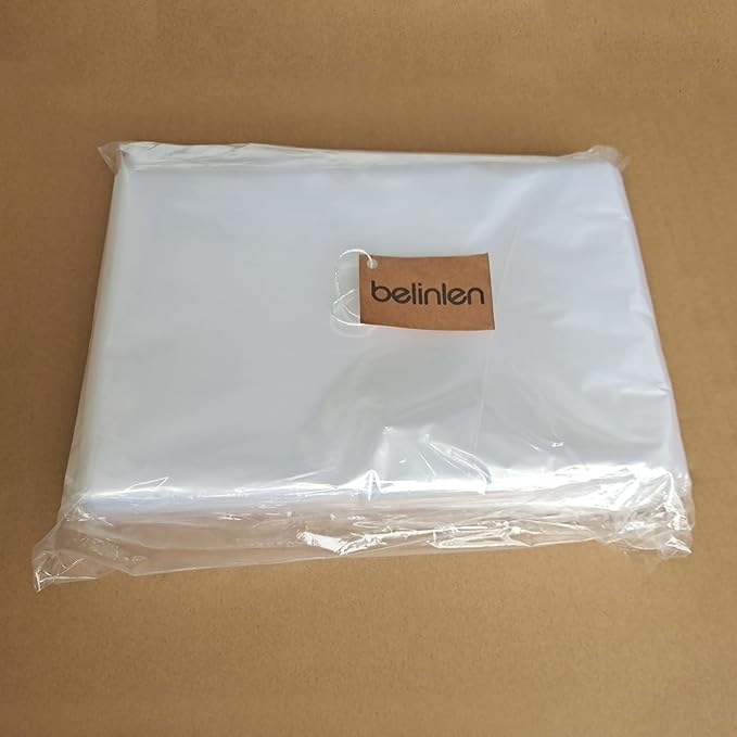 50 Pack 72inch Extra Long Plastic Garment Bag Dust Proof Clear Plastic Clothes