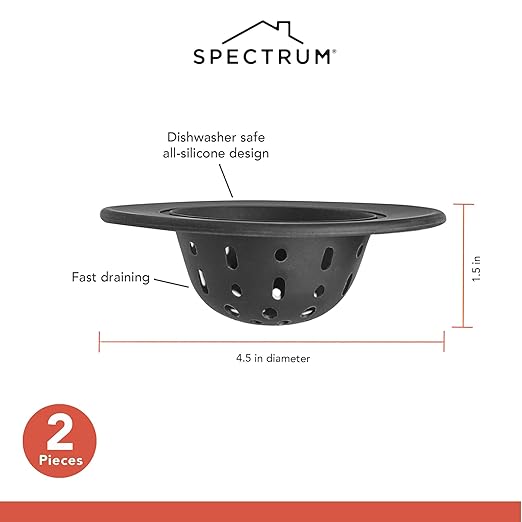 Spectrum Silicone Sink Strainer 2-Pack
