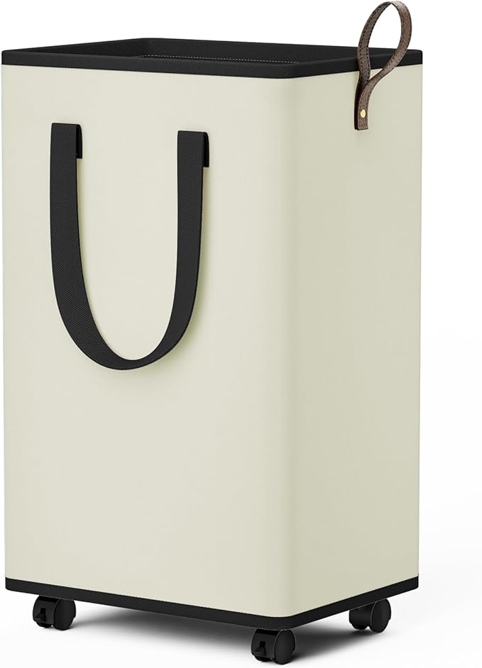 Laundry Basket with Wheels, Collapsible Laundry Baskets, Laundry Hamper with