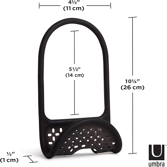 Umbra Sling Sponge Holder for Kitchen Sink – No Suction Cups, Flexible Caddy