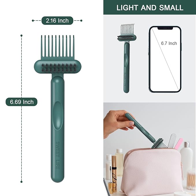 RHOS 2-in-1 Hair Brush Cleaner and Comb Remover Rake