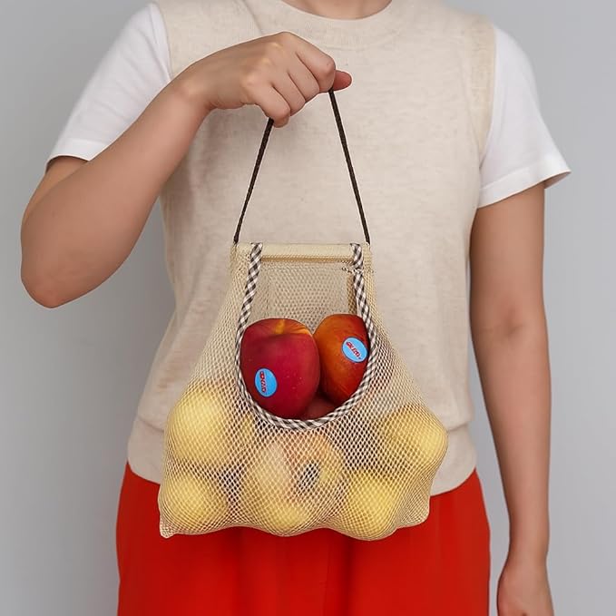 Durable Reusable Hanging Storage Mesh Bags