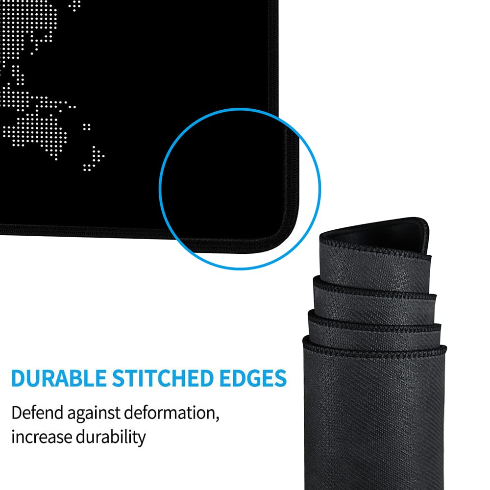 SMAIGE XXL Extended Gaming Mouse Pad/Mat- Large Cute Kawaii Anime Cartoon Design Mousepad for Girls and Women, Stitched Edges | 27.6"x11.8"x0.08" Dimensions (Cinnamon2)