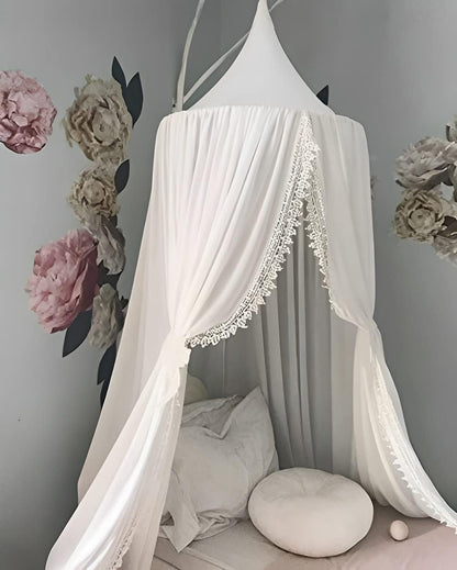 Children Bed Canopy Round Dome, Nursery Decorations, Mosquito Net, Kids Princess Play Tents, Room Decoration for Baby