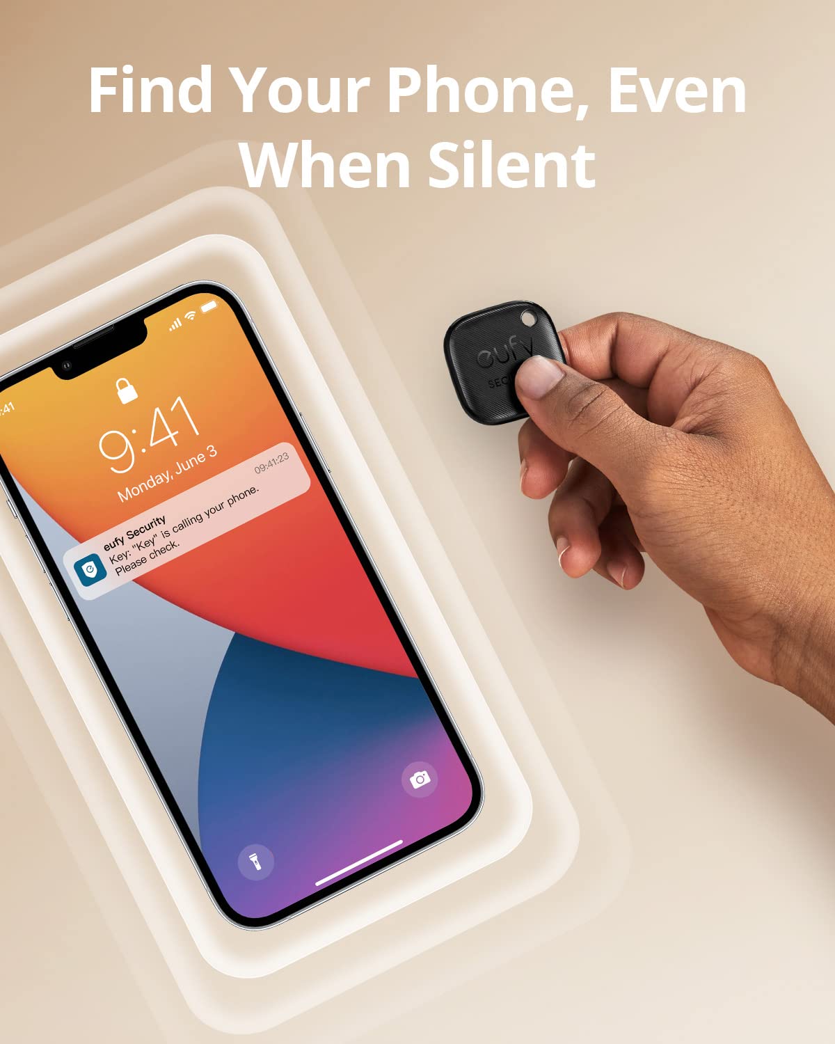 eufy Security SmartTrack Link Bluetooth Item Finder and Key Finder, Works with Apple Find My (iOS only), Find your Remote, Luggage, Phone, and More, Water Resistant (Android Not Supported)