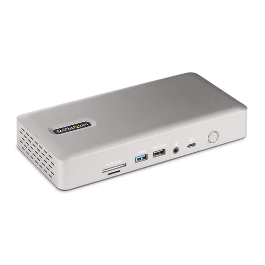 StarTech.com Thunderbolt 4 Dock - Dual 4K MacBook Pro and M4 Air, Quad Monitor 4K Windows, 16 Port 40Gbps Laptop Docking Station with 100W Charging, 2 x HDMI, 2 x DisplayPort (132N-TB4USB4DOCK)