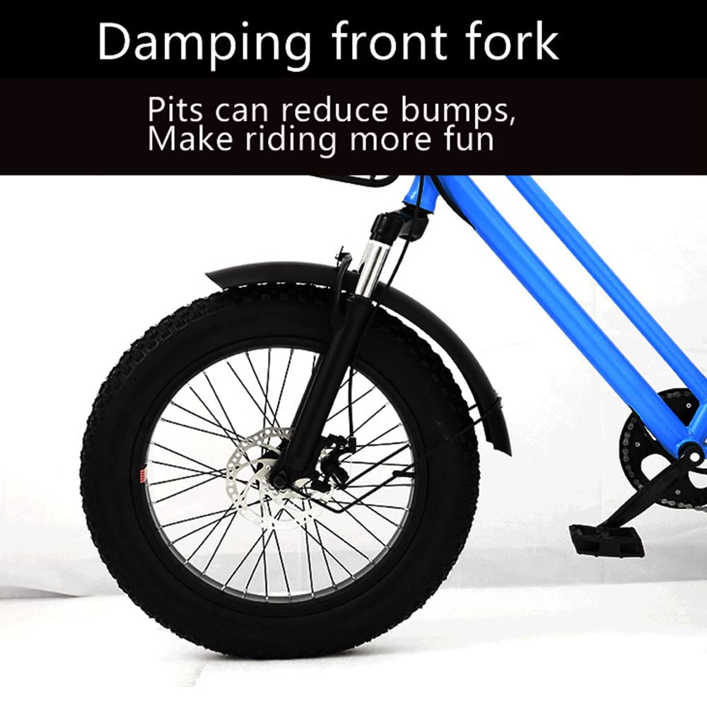 Adults Tricycle 7 Speed Fat Tyre Off Road Trike with Cargo Basket - City Mountain Bicycle for Leisure Cycling Seniors, Farm and Fruit Picking