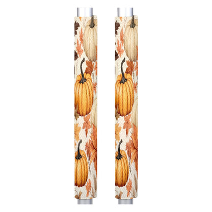 DXTKWL Fall Pumpkin Maple Leaves Refrigerator Door Handle Covers Set of 2 Kitchen Appliance Handle Covers Protector for Fridge Microwave Stove Oven Dishwasher