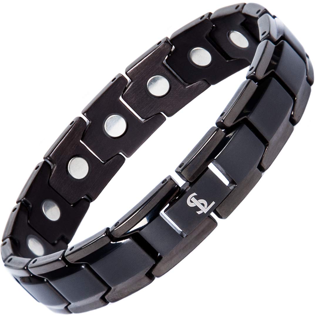 Smarter LifeStyle Elegant Titanium Magnetic Bracelet (Black)