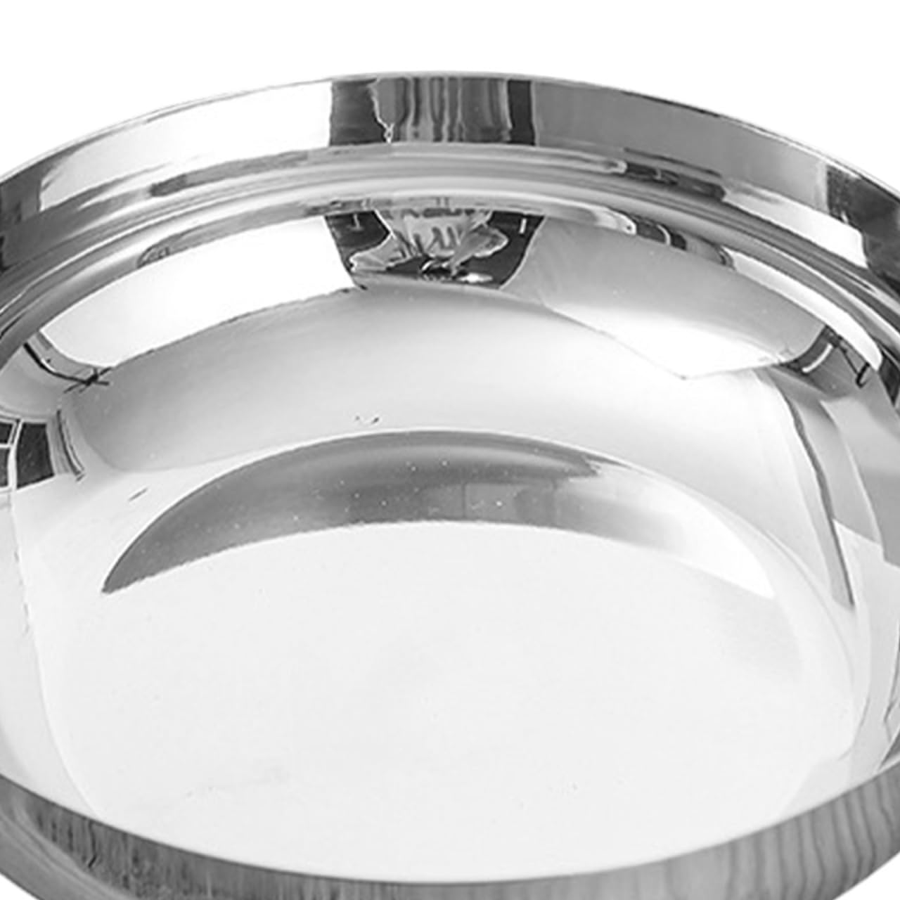 IMIKEYA Stainless Steel Serving Bowl 9.5 Inch Round Food Mixing Bowl for Salad Fruit Soup Pasta Ramen Basin Kitchen Accessory Home Decor