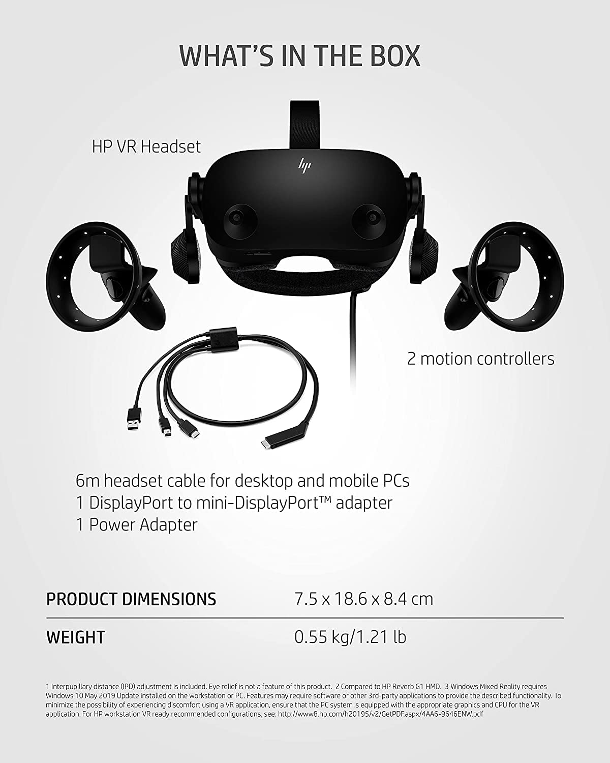 2022 HP Reverb G2 Virtual Reality Headset V2 Version
